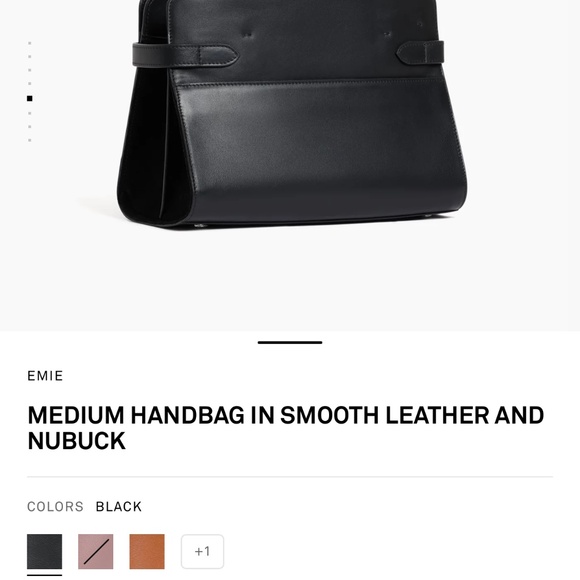 Le Tanneur - EMIE MEDIUM HANDBAG IN SMOOTH LEATHER AND NUBUCK - Picture 4 of 10